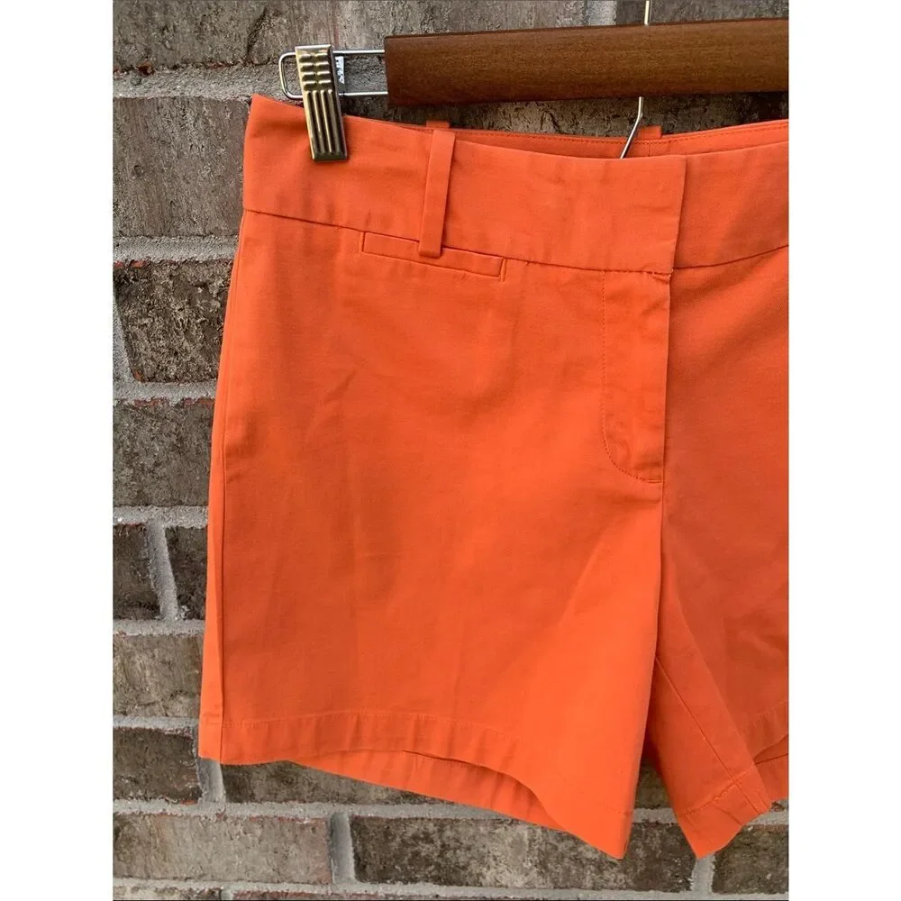 Take 50% OFF- Talbots Women's Orange Casual Shorts, Size-4